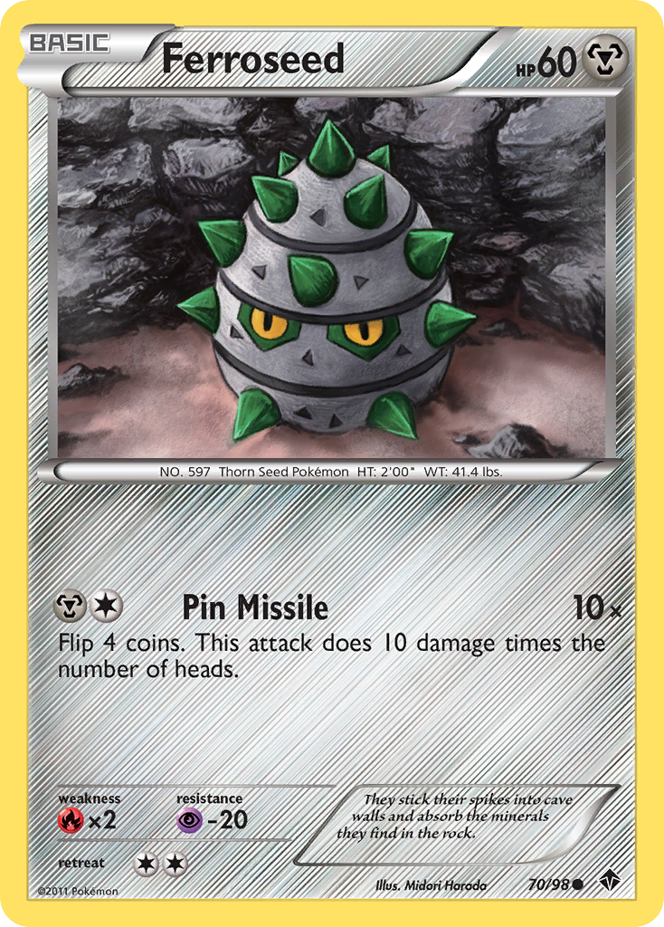 Ferroseed (70/98) [Black & White: Emerging Powers] - Card Brawlers | Quebec | Canada | Yu-Gi-Oh!