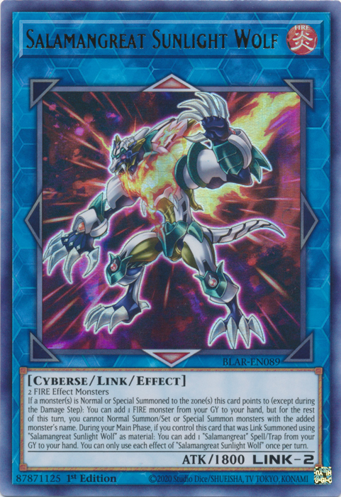 Salamangreat Sunlight Wolf [BLAR-EN089] Ultra Rare - Card Brawlers | Quebec | Canada | Yu-Gi-Oh!