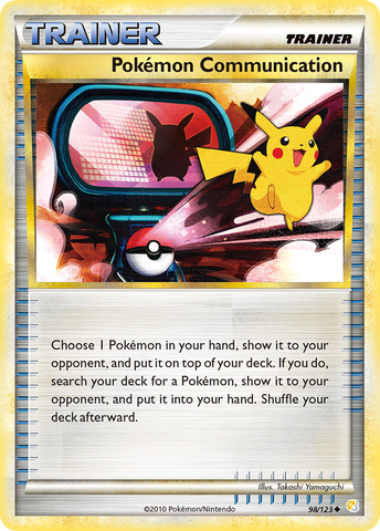 Pokemon Communication (98/123) [HeartGold & SoulSilver: Base Set] - Card Brawlers | Quebec | Canada | Yu-Gi-Oh!