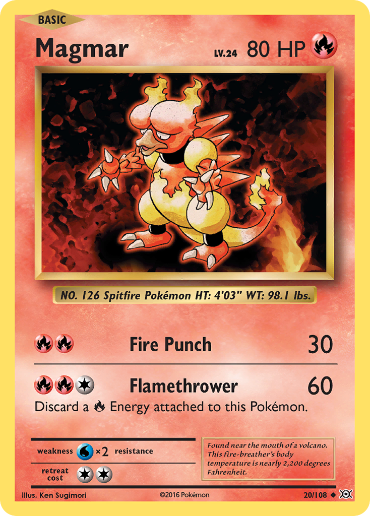 Magmar (20/108) [XY: Evolutions] - Card Brawlers | Quebec | Canada | Yu-Gi-Oh!