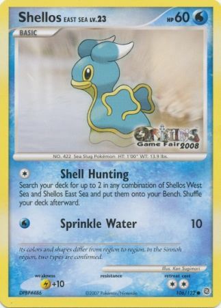 Shellos East Sea (106/132) (Origins Game Fair 2008) [Nintendo: Black Star Promos] - Card Brawlers | Quebec | Canada | Yu-Gi-Oh!