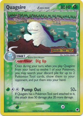 Quagsire (21/101) (Delta Species) (Stamped) [EX: Dragon Frontiers] - Card Brawlers | Quebec | Canada | Yu-Gi-Oh!