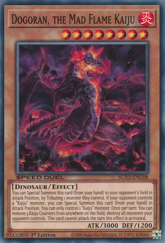 Dogoran, the Mad Flame Kaiju [SGX2-ENC08] Common - Card Brawlers | Quebec | Canada | Yu-Gi-Oh!