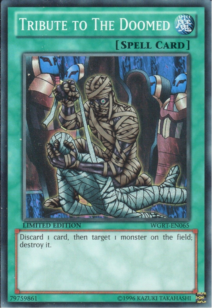 Tribute to The Doomed [WGRT-EN065] Super Rare - Card Brawlers | Quebec | Canada | Yu-Gi-Oh!