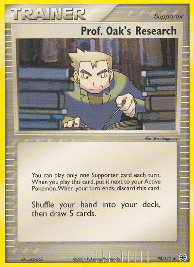 Prof. Oak's Research (98/112) [EX: FireRed & LeafGreen] - Card Brawlers | Quebec | Canada | Yu-Gi-Oh!