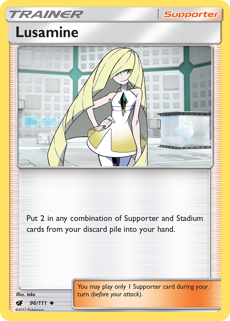 Lusamine (96/111) [Sun & Moon: Crimson Invasion] - Card Brawlers | Quebec | Canada | Yu-Gi-Oh!