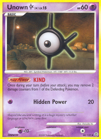 Unown K (68/132) [Diamond & Pearl: Secret Wonders] - Card Brawlers | Quebec | Canada | Yu-Gi-Oh!