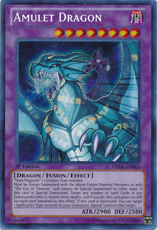 Amulet Dragon [DRLG-EN003] Secret Rare - Card Brawlers | Quebec | Canada | Yu-Gi-Oh!