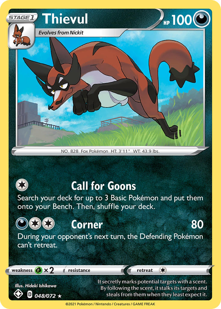 Thievul (048/072) [Sword & Shield: Shining Fates] - Card Brawlers | Quebec | Canada | Yu-Gi-Oh!