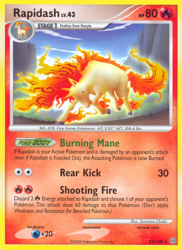 Rapidash (22/100) [Diamond & Pearl: Stormfront] - Card Brawlers | Quebec | Canada | Yu-Gi-Oh!