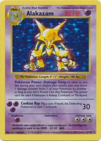 Alakazam (1/102) [Base Set Shadowless Unlimited] - Card Brawlers | Quebec | Canada | Yu-Gi-Oh!