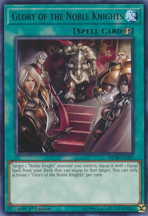 Glory of the Noble Knights [MP18-EN207] Rare - Yu-Gi-Oh! - Card Brawlers | Quebec | Canada |