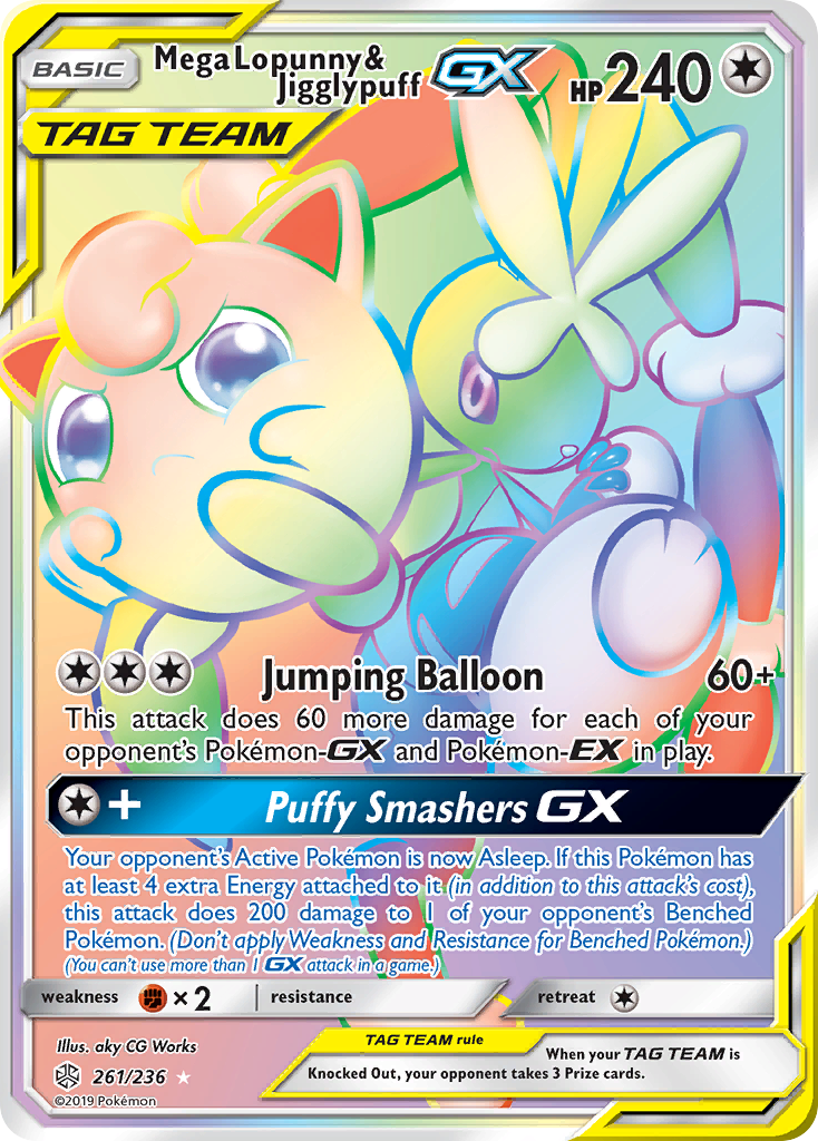 Mega Lopunny & Jigglypuff GX (261/236) [Sun & Moon: Cosmic Eclipse] - Card Brawlers | Quebec | Canada | Yu-Gi-Oh!