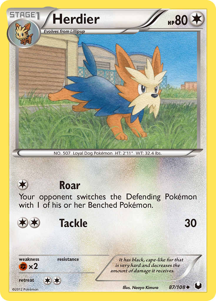 Herdier (87/108) [Black & White: Dark Explorers] - Card Brawlers | Quebec | Canada | Yu-Gi-Oh!