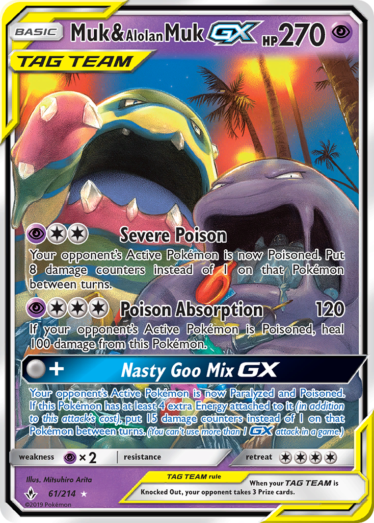 Muk & Alolan Muk GX (61/214) [Sun & Moon: Unbroken Bonds] - Card Brawlers | Quebec | Canada | Yu-Gi-Oh!