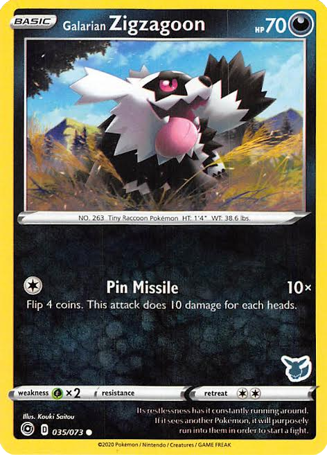Galarian Zigzagoon (035/073) (Eevee Deck) [Battle Academy 2022] - Card Brawlers | Quebec | Canada | Yu-Gi-Oh!
