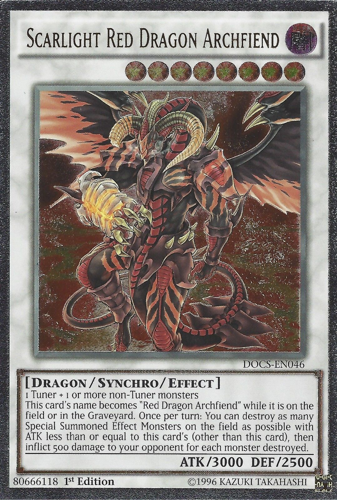 Scarlight Red Dragon Archfiend (UTR) [DOCS-EN046] Ultimate Rare - Yu-Gi-Oh! - Card Brawlers | Quebec | Canada |