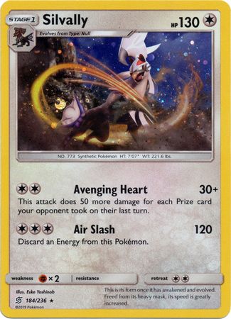 Silvally (184/236) (Cosmos Holo) [Sun & Moon: Unified Minds] - Card Brawlers | Quebec | Canada | Yu-Gi-Oh!