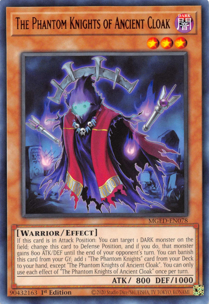 The Phantom Knights of Ancient Cloak [MGED-EN078] Rare - Card Brawlers | Quebec | Canada | Yu-Gi-Oh!