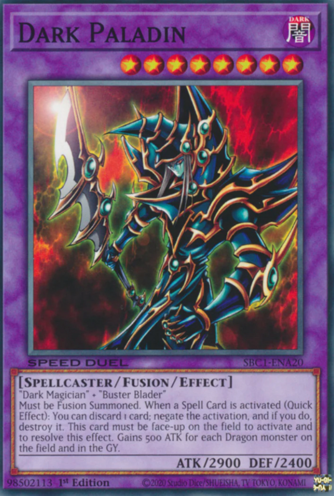 Dark Paladin [SBC1-ENA20] Common - Card Brawlers | Quebec | Canada | Yu-Gi-Oh!