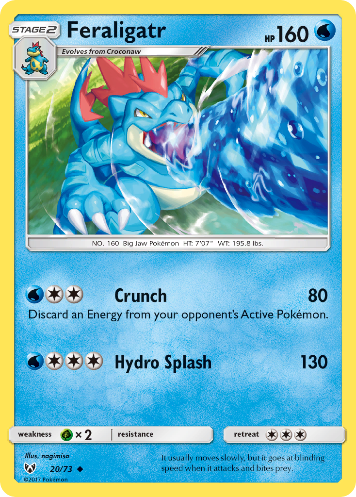 Feraligatr (20/73) [Sun & Moon: Shining Legends] - Card Brawlers | Quebec | Canada | Yu-Gi-Oh!