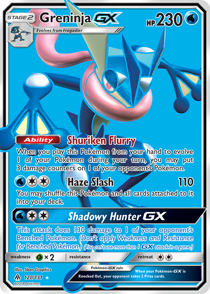 Greninja GX (120/131) [Sun & Moon: Forbidden Light] - Card Brawlers | Quebec | Canada | Yu-Gi-Oh!
