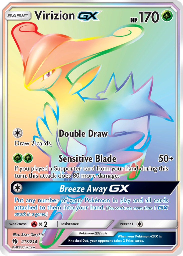 Virizion GX (217/214) [Sun & Moon: Lost Thunder] - Card Brawlers | Quebec | Canada | Yu-Gi-Oh!