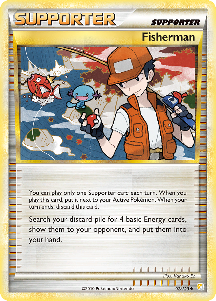 Fisherman (92/123) [HeartGold & SoulSilver: Base Set] - Card Brawlers | Quebec | Canada | Yu-Gi-Oh!