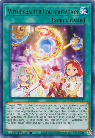 Witchcrafter Collaboration [MP20-EN227] Rare - Card Brawlers | Quebec | Canada | Yu-Gi-Oh!