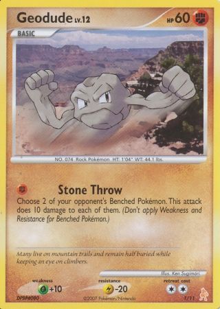Geodude (1/11) [Diamond & Pearl: Trainer Kit - Lucario] - Card Brawlers | Quebec | Canada | Yu-Gi-Oh!