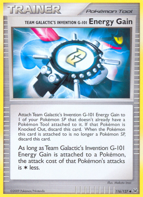 Team Galactic's Invention G-101 Energy Gain (116/127) [Platinum: Base Set] - Card Brawlers | Quebec | Canada | Yu-Gi-Oh!