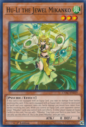 Hu-Li the Jewel Mikanko [CYAC-EN019] Common - Card Brawlers | Quebec | Canada | Yu-Gi-Oh!