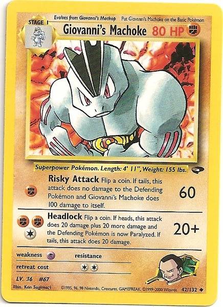 Giovanni's Machoke (42/132) [Gym Challenge Unlimited] - Card Brawlers | Quebec | Canada | Yu-Gi-Oh!