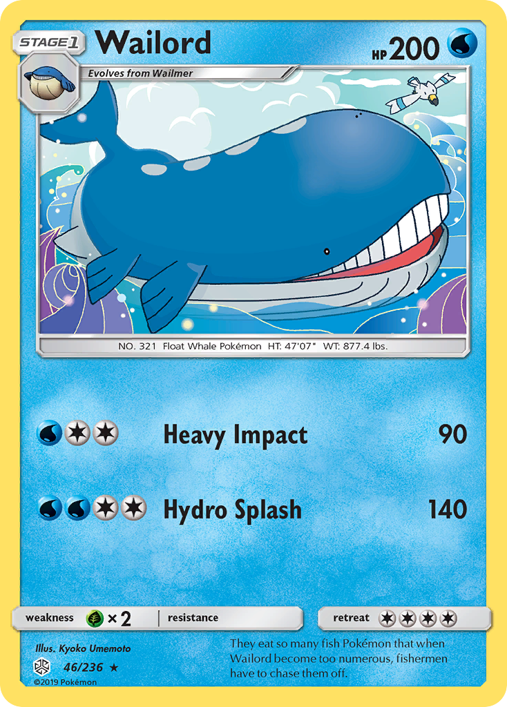 Wailord (46/236) [Sun & Moon: Cosmic Eclipse] - Card Brawlers | Quebec | Canada | Yu-Gi-Oh!