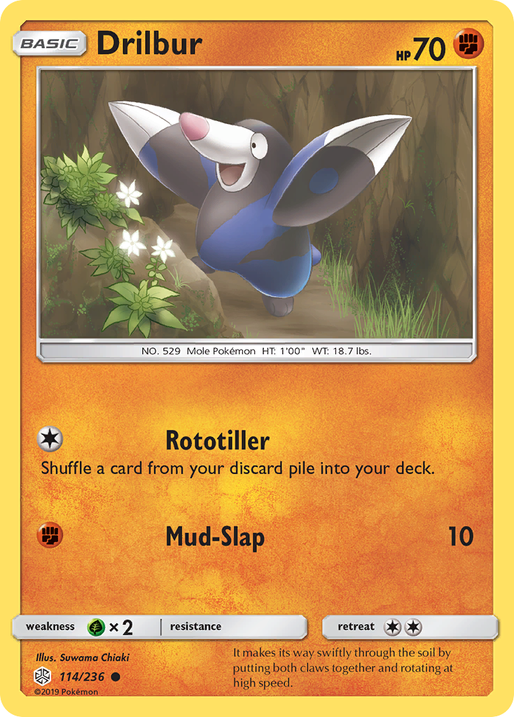 Drilbur (114/236) [Sun & Moon: Cosmic Eclipse] - Card Brawlers | Quebec | Canada | Yu-Gi-Oh!