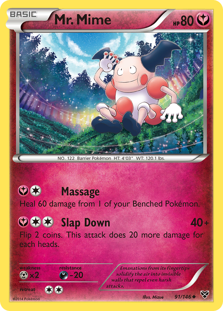 Mr. Mime (91/146) [XY: Base Set] - Card Brawlers | Quebec | Canada | Yu-Gi-Oh!