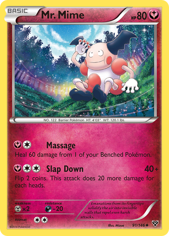 Mr. Mime (91/146) [XY: Base Set] - Card Brawlers | Quebec | Canada | Yu-Gi-Oh!