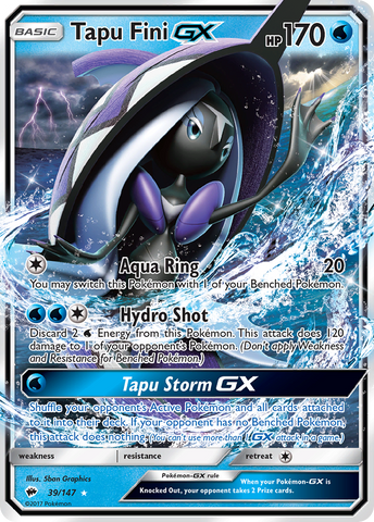 Tapu Fini GX (39/147) [Sun & Moon: Burning Shadows] - Card Brawlers | Quebec | Canada | Yu-Gi-Oh!