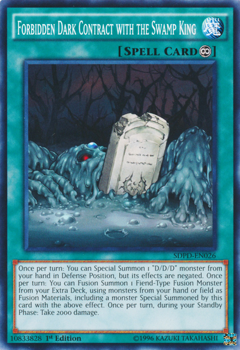 Forbidden Dark Contract with the Swamp King [SDPD-EN026] Common - Yu-Gi-Oh! - Card Brawlers | Quebec | Canada |