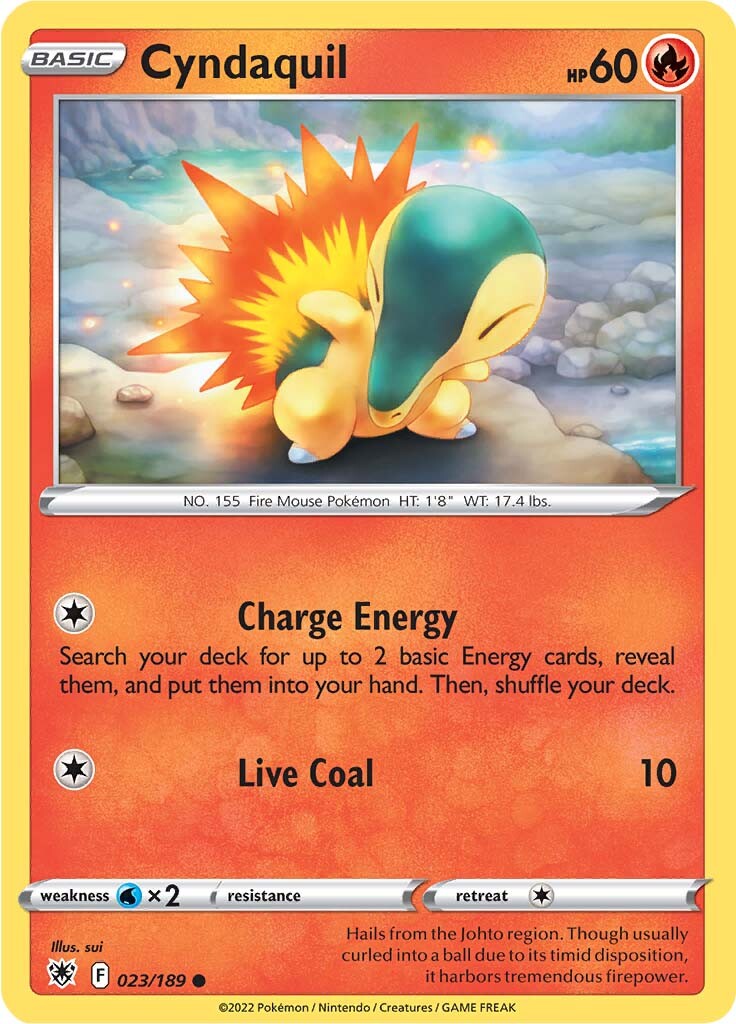 Cyndaquil (023/189) [Sword & Shield: Astral Radiance] - Card Brawlers | Quebec | Canada | Yu-Gi-Oh!