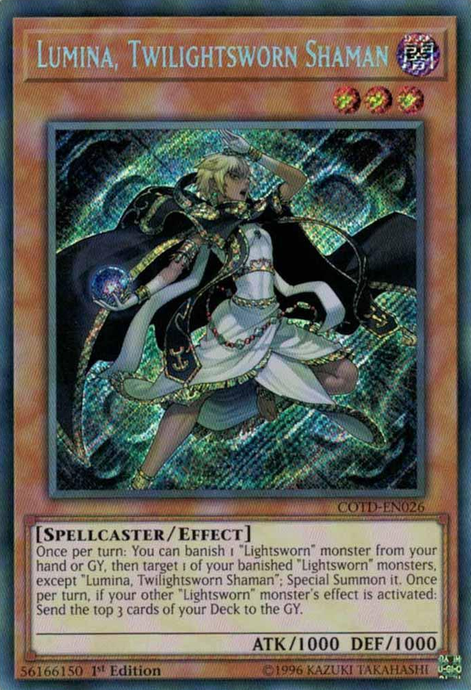 Lumina, Twilightsworn Shaman [COTD-EN026] Secret Rare - Yu-Gi-Oh! - Card Brawlers | Quebec | Canada |