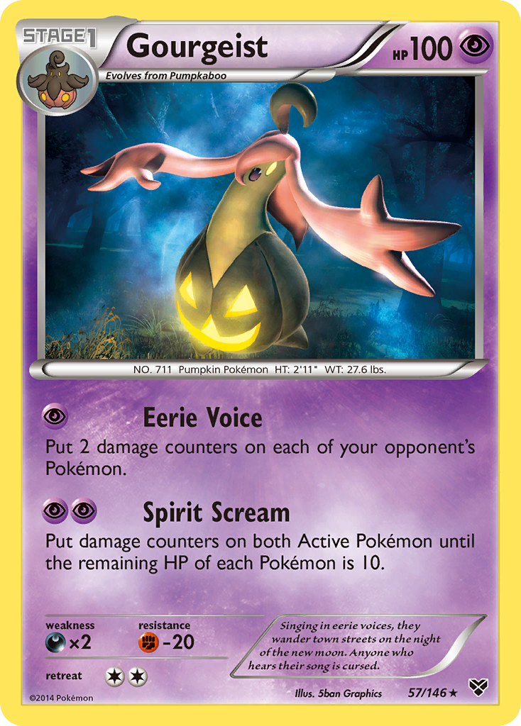 Gourgeist (57/146) [XY: Base Set] - Card Brawlers | Quebec | Canada | Yu-Gi-Oh!