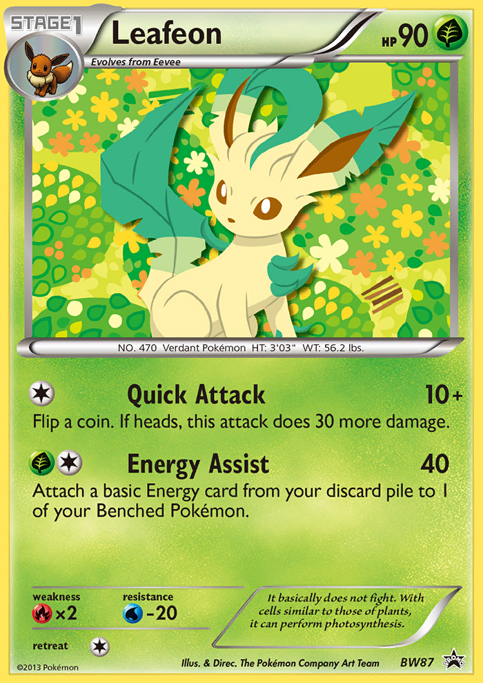 Leafeon (BW87) [Black & White: Black Star Promos] - Card Brawlers | Quebec | Canada | Yu-Gi-Oh!