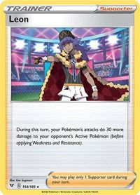 Leon (154/185) (Theme Deck Exclusive) [Sword & Shield: Vivid Voltage] - Card Brawlers | Quebec | Canada | Yu-Gi-Oh!