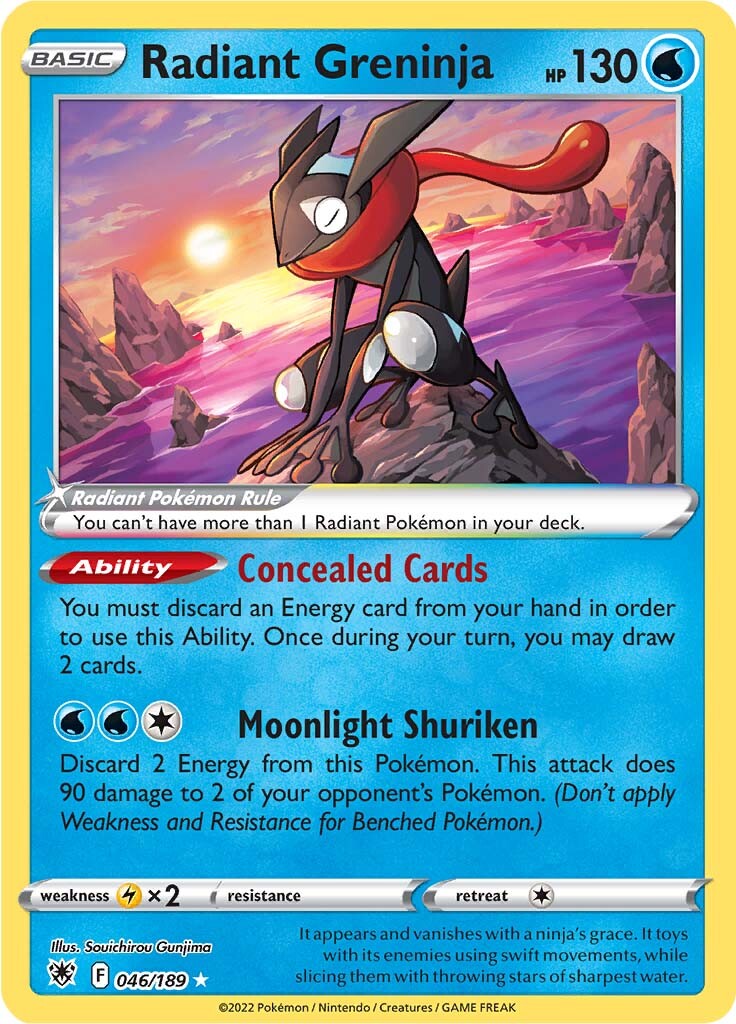 Radiant Greninja (046/189) [Sword & Shield: Astral Radiance] - Card Brawlers | Quebec | Canada | Yu-Gi-Oh!