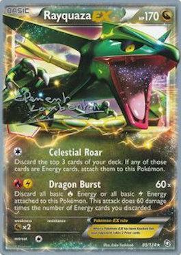 Rayquaza EX (85/124) (Anguille Sous Roche - Clement Lamberton) [World Championships 2013] - Card Brawlers | Quebec | Canada | Yu-Gi-Oh!