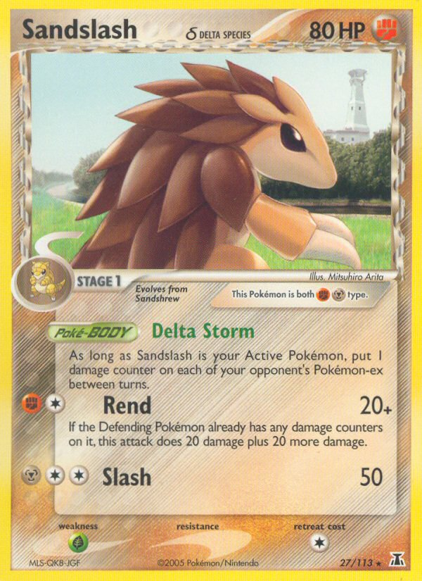 Sandslash (27/113) (Delta Species) [EX: Delta Species] - Card Brawlers | Quebec | Canada | Yu-Gi-Oh!