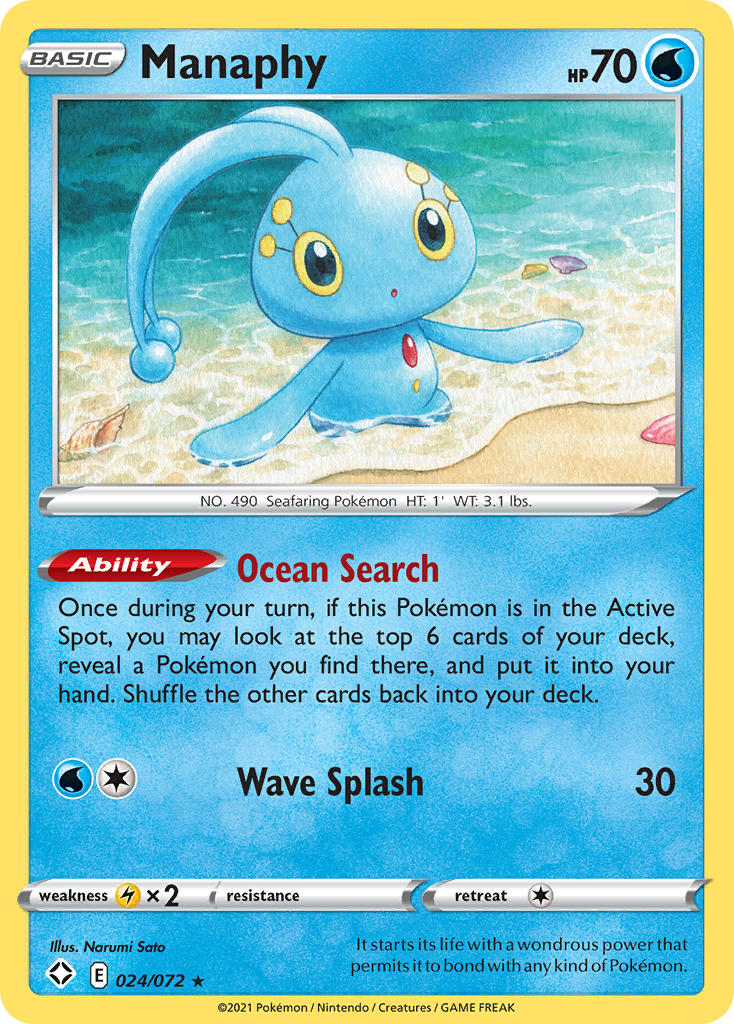 Manaphy (024/072) [Sword & Shield: Shining Fates] - Card Brawlers | Quebec | Canada | Yu-Gi-Oh!