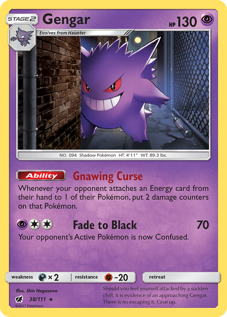 Gengar (38/111) [Sun & Moon: Crimson Invasion] - Card Brawlers | Quebec | Canada | Yu-Gi-Oh!