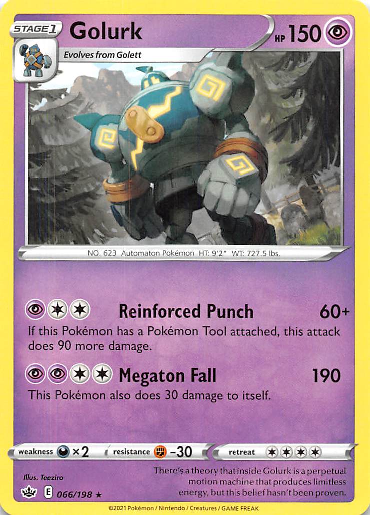 Golurk (066/198) [Sword & Shield: Chilling Reign] - Card Brawlers | Quebec | Canada | Yu-Gi-Oh!